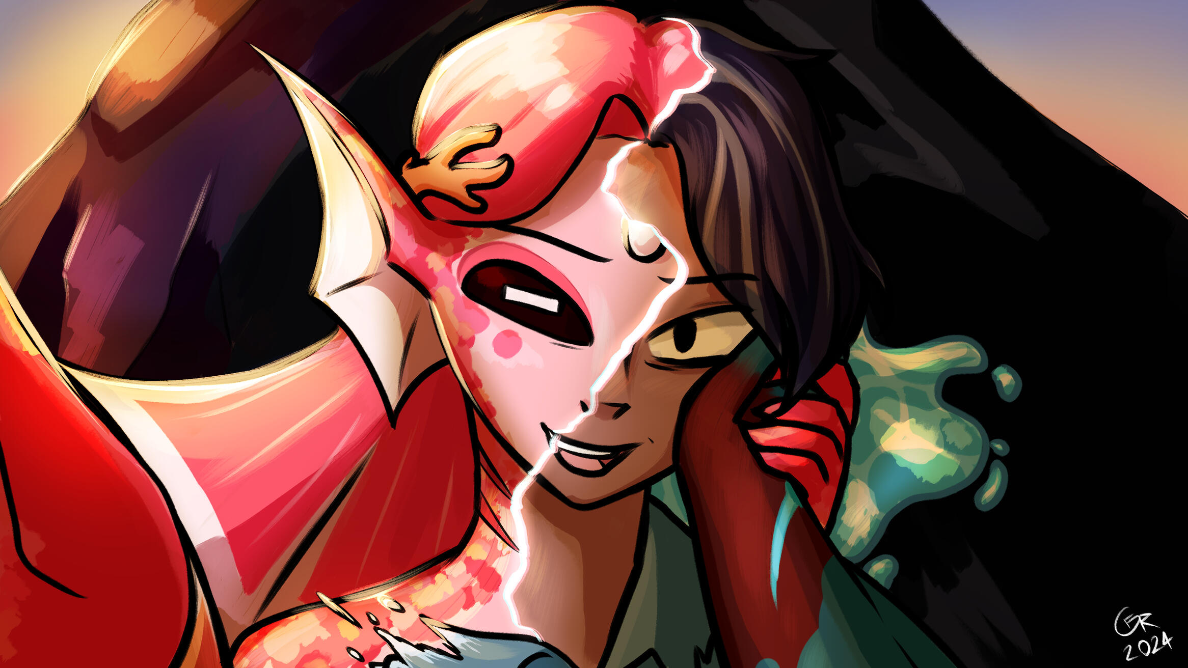 DELTA RUN GET OUT OF THERE (Characters depicted belong to @el_pada and @shandzii)