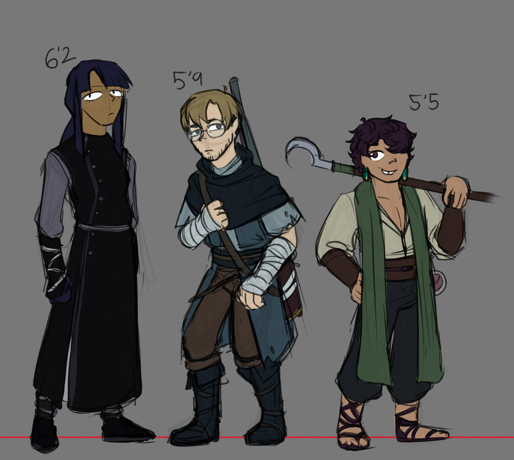 Janus Character Heights
