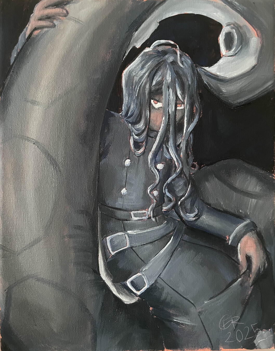 Ram (Characted depicted belongs to @karmiciv), Oil on Canvas, 11 x 14 inches