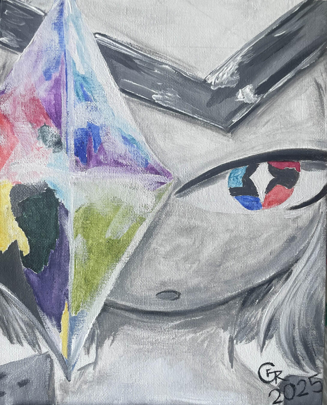 Cadence (Character depicted belongs to @LunaGal727), Oil on Canvas, 7.5 x 10 inches