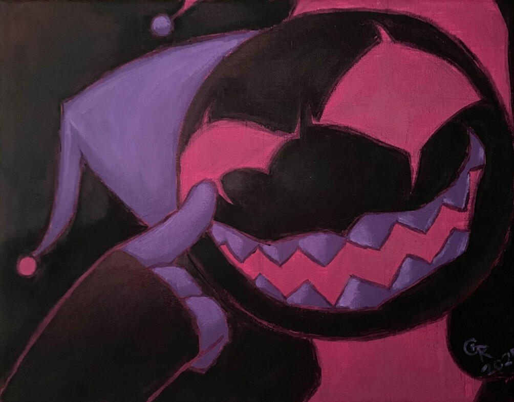 Dummy (Character depicted belongs to @Voroxzii), Oil on Canvas, 14 x 11 inches